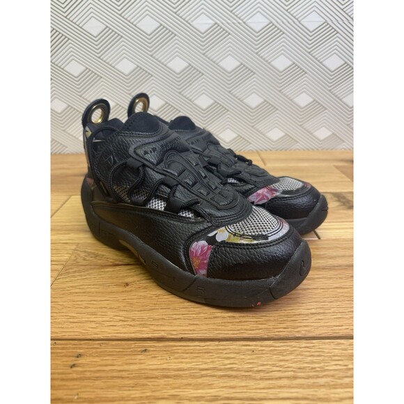 Nike Shoes - NIKE WOMEN AIR SWOOPES 2. SIZE 7 "FLORAL" BLACK METALLIC GOLD
